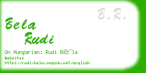 bela rudi business card